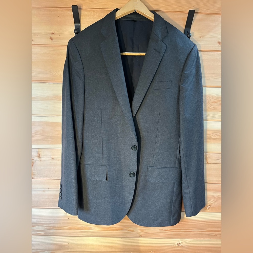 J Crew Men’s Ludlow Italian Wool Gray Blazer